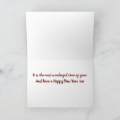 今年は誰でもおめでとうございます。ホリデー シーズンカード (内部)