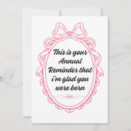 今年もあなたが存在してくれて嬉しいという年次リマインダーです 招待状