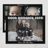 今年もさようなら！ホリデーカード シーズンカード (正面/裏面)