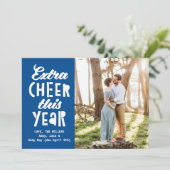 今年もっと輝くブルー 追加の喜び この一年 赤ちゃん シーズンカード (スタンド正面)