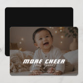 今年もよろしく フォト フルサイズ クリスマスカード (正面/裏面)