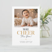 今年も楽しいクリスマスを ゴールド1枚の写真 クリスマスカード (スタンド正面)