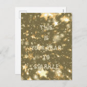 今年インスパイアは輝くタイポグラフィ シーズンポストカード (正面/裏面)