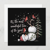 今年一番素敵な季節 雪だるま シーズンカード (正面/裏面)