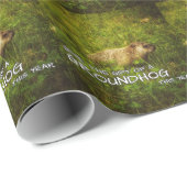 今年与えのグラウンドホッグの紙 ラッピングペーパー (ロールコーナー)