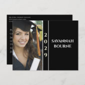 今年度の卒業に伴う変更の区分 インビテーションポストカード (正面/裏面)