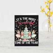 今年最も素晴らしい時期のくるみ割り人形 カード (黄色い花)