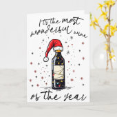 今年最高のワイン  カード (黄色い花)