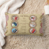 今年生まれはあなたの人生の写真とマイルストーン ランバークッション (ブランケット)