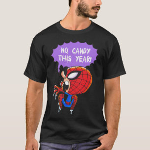今年、スーパーヒーローが壁に絡み合うお菓子 Tシャツ