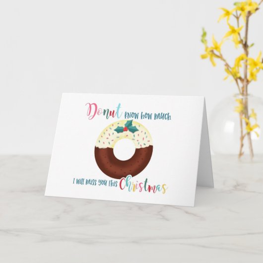 今度のクリスマスはいくら恋しく思あるか分かる カード (黄色い花)