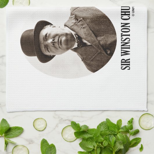 今度はこれない終わりの始め(ウィンストン・チャーチル) キッチンタオル (折り畳み)