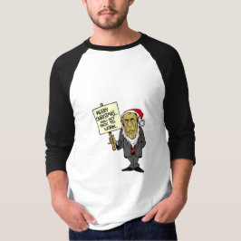 今度はクリスマスのボスを働かせることを戻って下さい Tシャツ