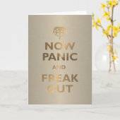 今度はパニックはひどく神経質になり、 カード (黄色い花)