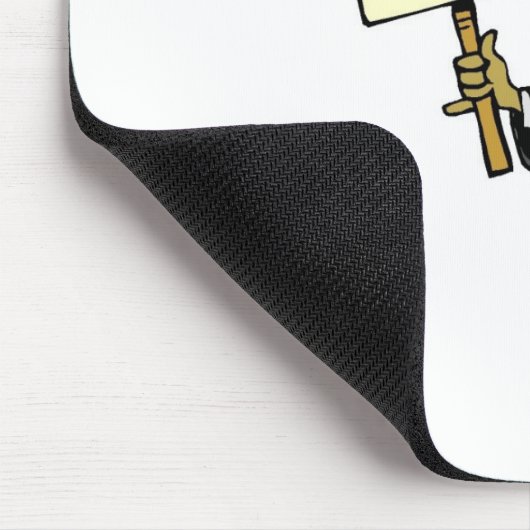 今度は働くことを戻って下さい マウスパッド (コーナー)