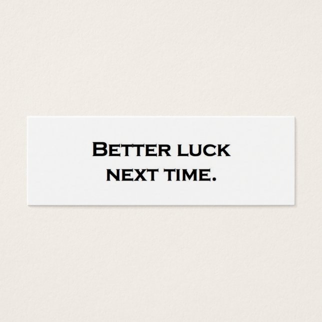 今度は幸運を祈る。 (正面)