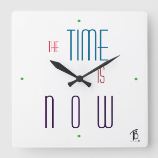 今度は時計 スクエア壁時計