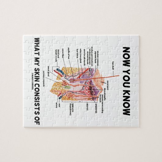 今度は私の皮によってが成っているものが皮膚科学から知っています ジグソーパズル (横)