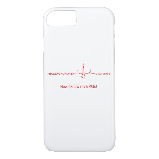 今度は私は私のEKGsのiPhoneの場合を知っています Case-Mate iPhoneケース (裏面)