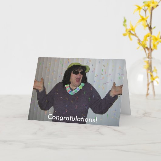 今度は締め、させますあなた自身を有用に行って下さい! カード (黄色い花)