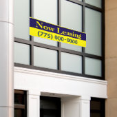 今度は8つを容易なこつリースします 横断幕 (ビルの外側)