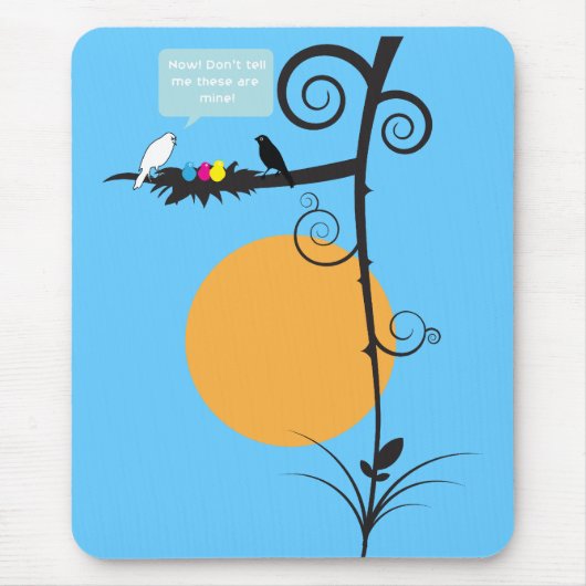 今度は! これらが私の物であることを私に言わないで下さい マウスパッド (正面)