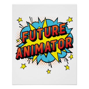 今後のアニメータアニメーションモーショングラフィックス ポスター