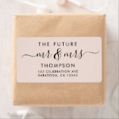 今後のエレガントMRとMRSスクリプト赤面ピンクモダン色 ラベル (インサイチュ)