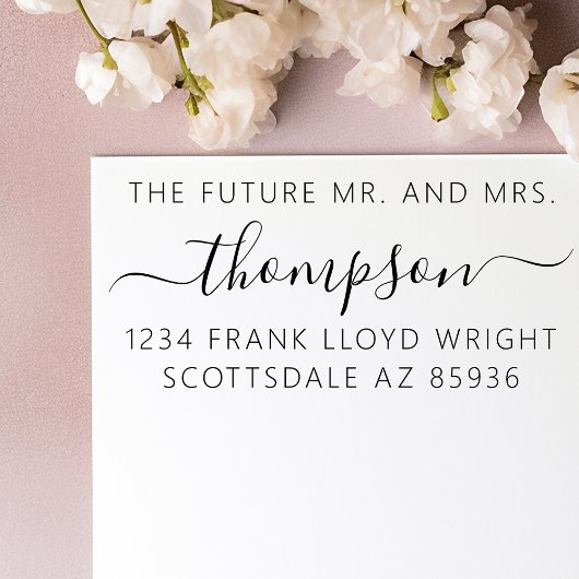 今後のカスタムウェディング差出人住所 セルフインキングスタンプ