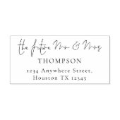 今後のスクリプト名差出人住所 セルフインキングスタンプ (デザイン)