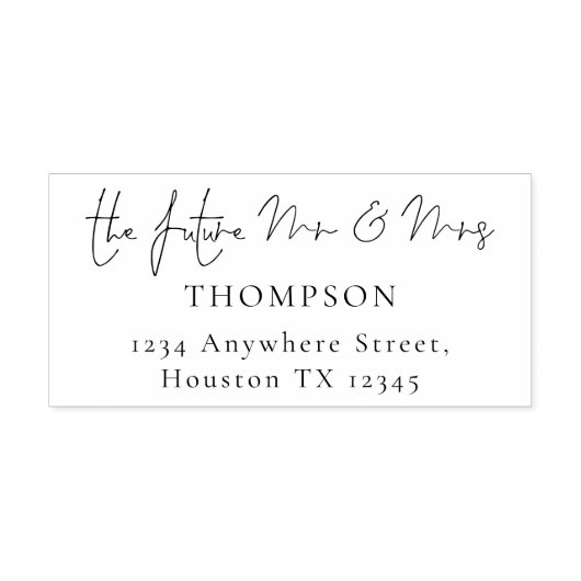 今後のスクリプト名差出人住所 セルフインキングスタンプ (デザイン)