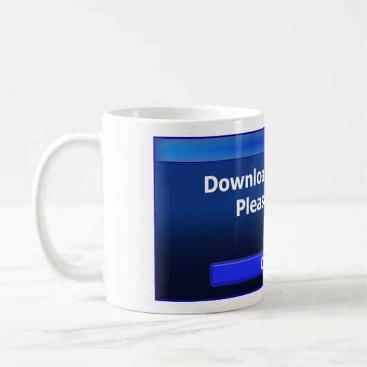 今後のダウンロード コーヒーマグカップ (左)