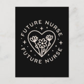 今後のナース確認フローラ引用文卒業 ポストカード (正面)