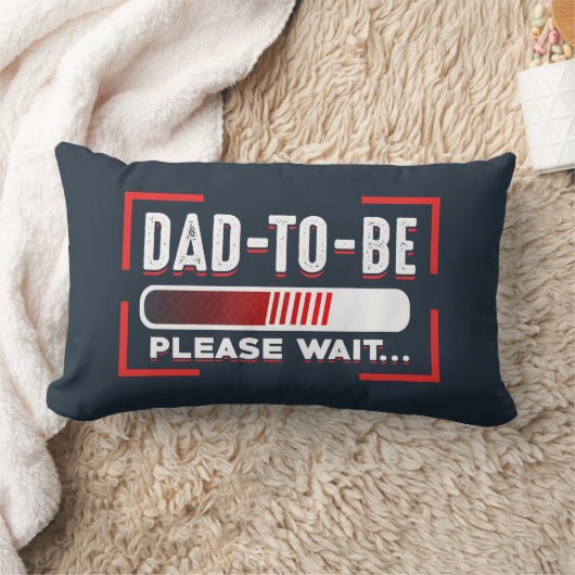 今後のパパ妊娠の発表の記念 ランバークッション (ブランケット)