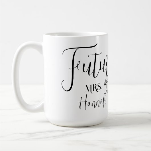 今後のミセスリングや輪提案のお知らせ コーヒーマグカップ (左)