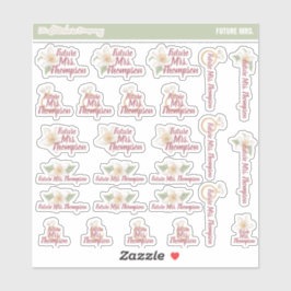 今後のミセス名前をカスタムするラベル |新婦 シール