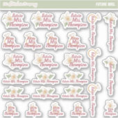 今後のミセス名前をカスタムするラベル |新婦 シール (正面)