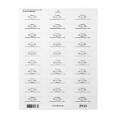 今後のミセス結婚アドレス返却表示 ラベル (フルシート)