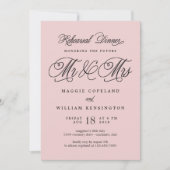 今後のリハーサル夫妻ディナー招待状 招待状 (正面)