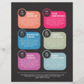 今後の予定表のイベントスケジュール チラシ (裏面)