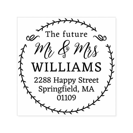 今後の住所スタンプ セルフインキングスタンプ (デザイン)