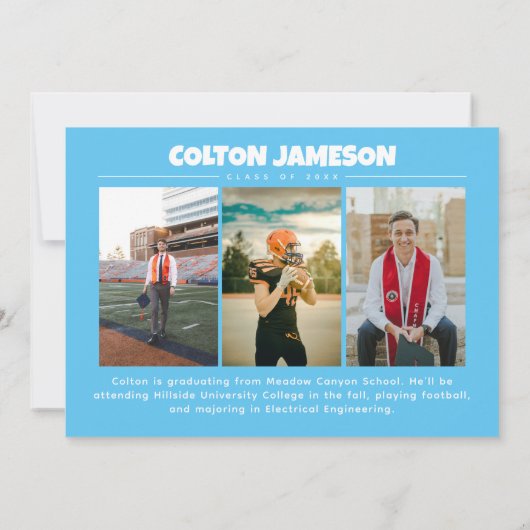 今後の卒業素晴らし発表に向けて 案内状 (裏面)