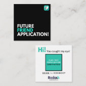 今後の友だちアプリケーション スクエア名刺 (正面/裏面)