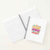 今後の天才 | おもしろいやる気を起こさせる外 ノートブック (内部)