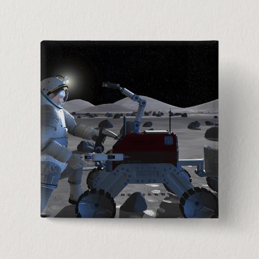 今後の宇宙探査任務7 缶バッジ (正面)