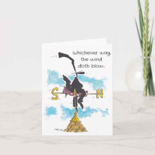 今後の挨拶状 カード (正面)