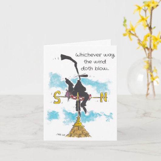 今後の挨拶状 カード (黄色い花)