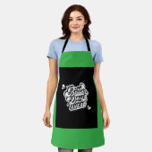 今後の日向上 エプロン (着用した状態)