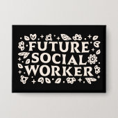 今後の社会人学生 缶バッジ (正面)