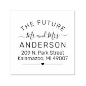 今後の脚本結婚差出人住所 セルフインキングスタンプ (デザイン)